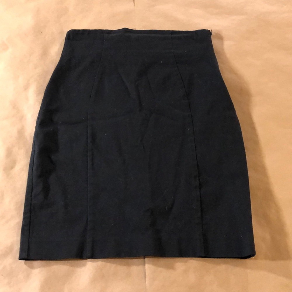 VINTAGE Full Side Zip Pencil Skirt